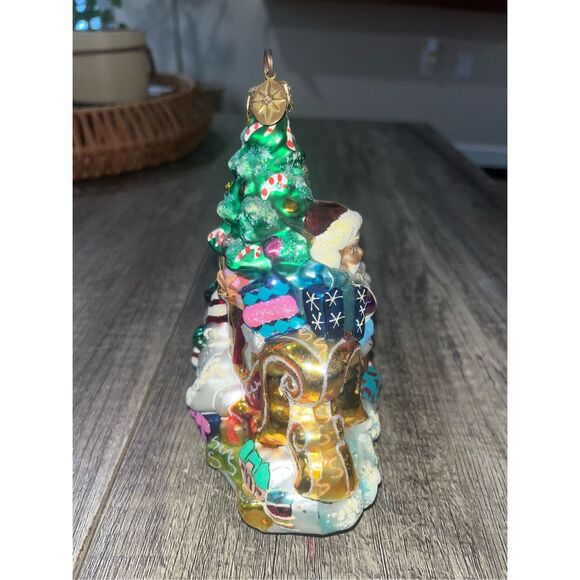 Christopher Radko Blown Glass Ornament Trim a Tree-O Santa Tree Sleigh Presents - Picture 3 of 6